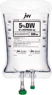 중외5%포도당주사액_(25g/500mL/백) 제품 사진