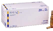 라식스주사_(20mg/2mL) 제품 사진