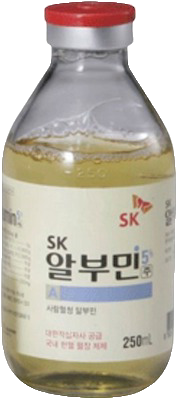 에스케이알부민5%주_(12.5g/250mL) 제품 사진