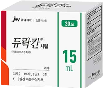 듀락칸시럽_(20.1g/15mL) 제품 사진
