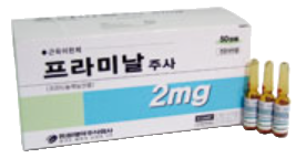 프라미날주사_(2mg/1mL) 제품 사진