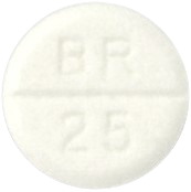 카프릴정25mg 제품 사진