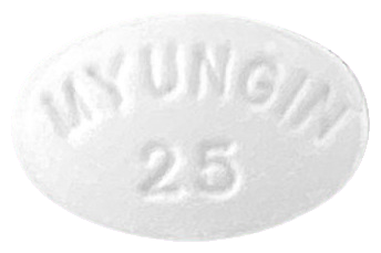 자나팜정0.25mg 제품 사진