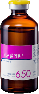 네오플라틴주_(0.65g/65mL) 제품 사진