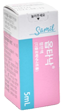 옵타낙점안액_(5mg/5mL) 제품 사진