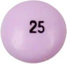 로도핀정25mg 제품 사진