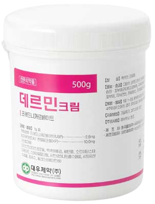 데르민크림_(1.25g/500g) 제품 사진