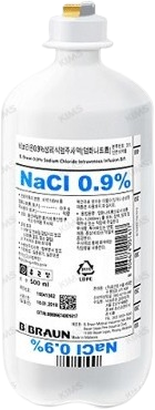 비브라운0.9%생리식염주사액_(4.5g/500mL) 제품 사진