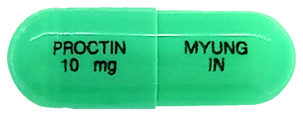 푸록틴캡슐10mg 제품 사진