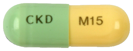 멜락스캡슐15mg 제품 사진