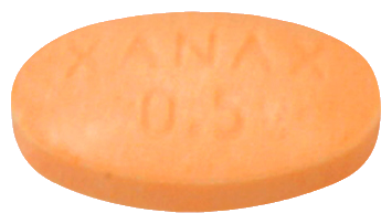 자낙스정0.5mg 제품 사진