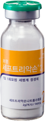보령세프트리악손주2g_(2g/1병) 제품 사진