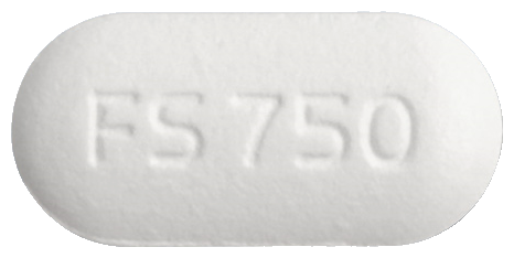 팜슈어정750mg 제품 사진