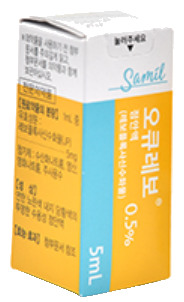 오큐레보점안액0.5%_(25mg/5mL) 제품 사진