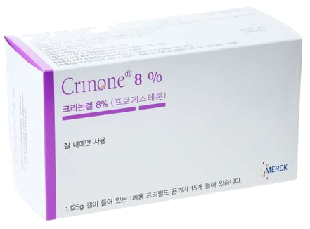 크리논겔8%_(90mg/1.125g) 제품 사진
