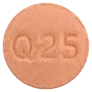 쿠에타핀정25mg 제품 사진