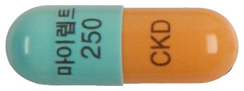 마이렙트캡슐250mg 제품 사진
