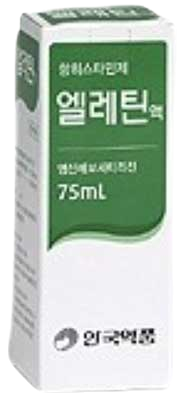 엘레틴액_(37.5mg/75mL) 제품 사진