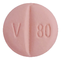 발사렉트정80mg 제품 사진