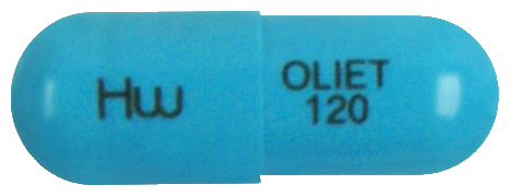올리엣캡슐120mg 제품 사진