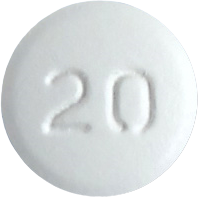 프리살탄정20mg 제품 사진