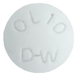 올자핀정10mg 제품 사진