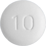 프리살탄정10mg 제품 사진