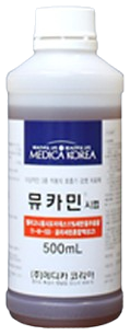 뮤카민시럽_(85.8g/500mL) 제품 사진
