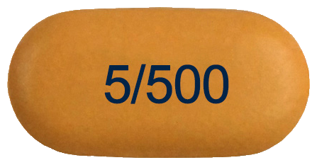 콤비글라이즈서방정5/500mg 제품 사진