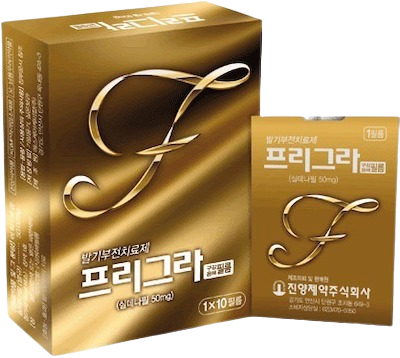 프리그라구강용해필름50mg 제품 사진