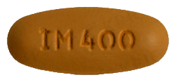 글리티브필름코팅정400mg 제품 사진