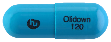 올리다운캡슐120mg 제품 사진