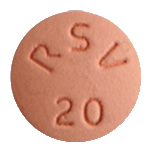 로바스로정20mg 제품 사진