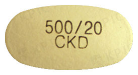 낙센에스정500/20mg 제품 사진
