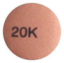 엑시피움정20mg 제품 사진