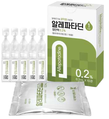 알레파타딘점안액0.2%(1회용)_(0.666mg/0.3mL) 제품 사진