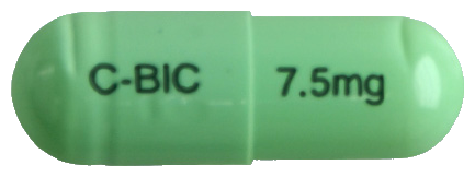 씨빅캡슐7.5mg 제품 사진