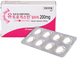 유트로게스탄질좌제200mg 제품 사진