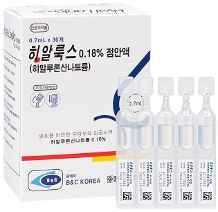 히알룩스0.18%점안액_(1.26mg/0.7mL) 제품 사진