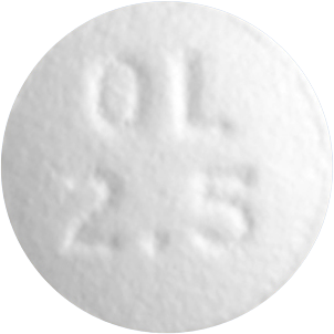 테바올란자핀정2.5mg 제품 사진