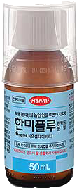 한미플루현탁용분말6mg/mL_(0.3g/50mL) 제품 사진