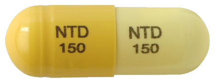 뉴티딘캡슐150mg 제품 사진