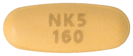엑스로탄정5/160mg 제품 사진