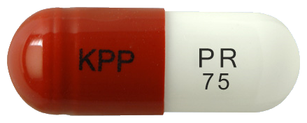 프린캡슐75mg 제품 사진