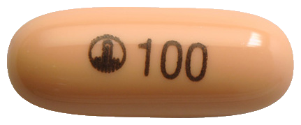 오페브연질캡슐100mg 제품 사진