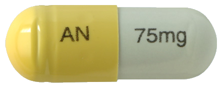 애니플루캡슐75mg 제품 사진