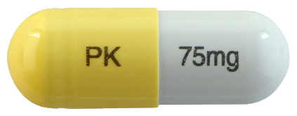 파비플루캡슐75mg 제품 사진