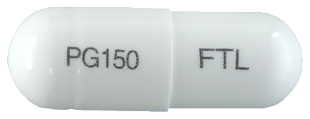 프레탑캡슐150mg 제품 사진