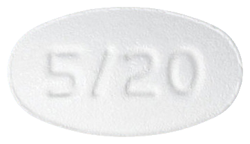 카디렛정5/20mg 제품 사진