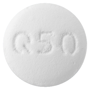 쿠에타핀정50mg 제품 사진
